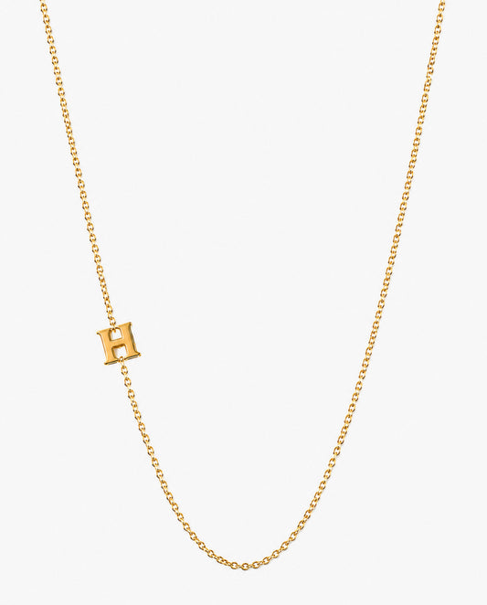 Sideways Initial Necklace