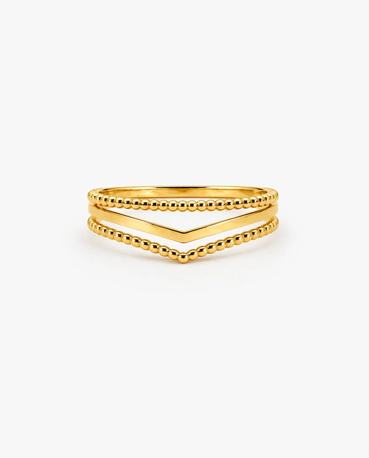 Layered V Ring