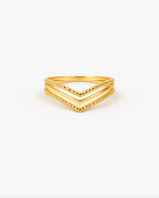 Layered V Ring
