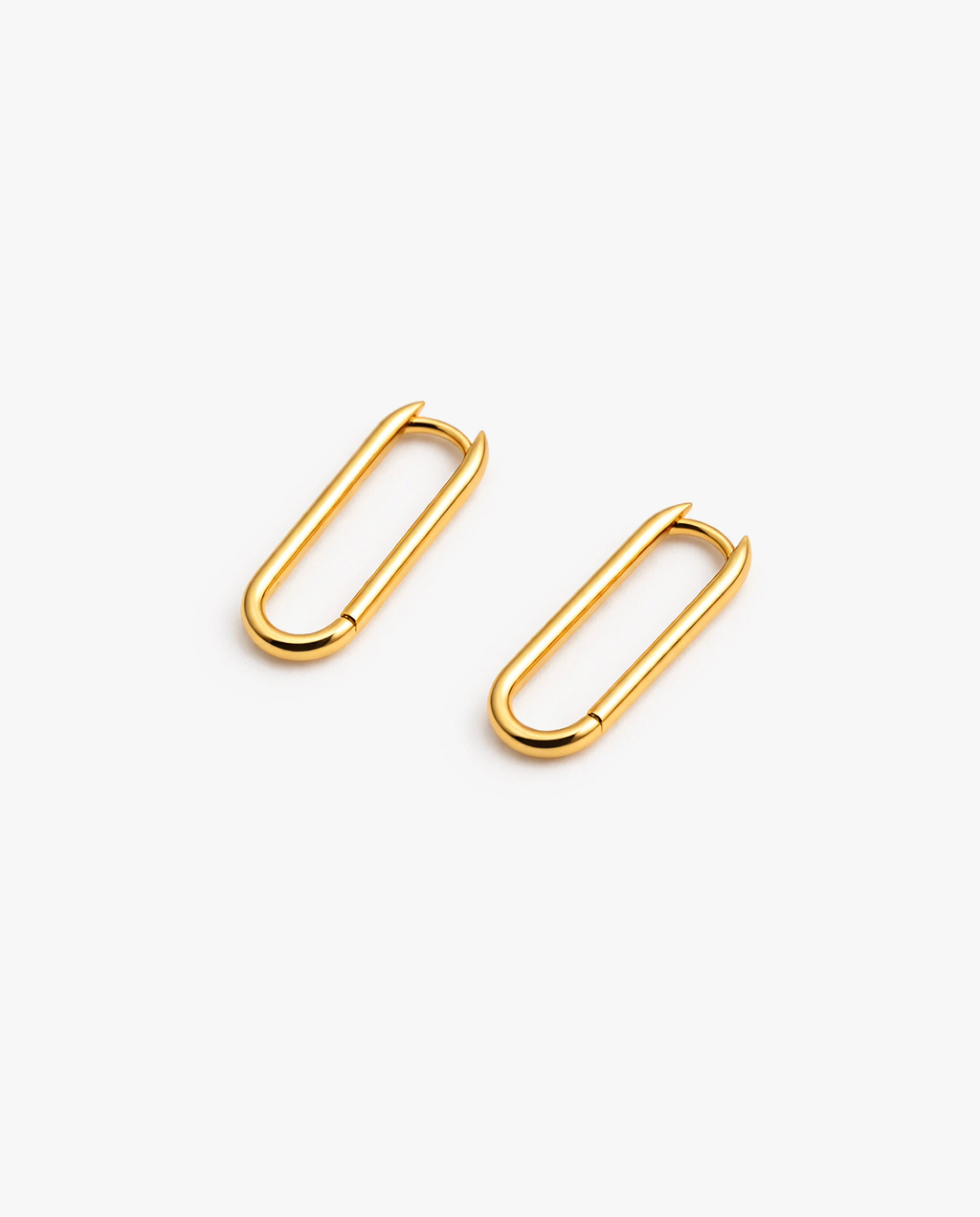 Long Paperclip Earrings
