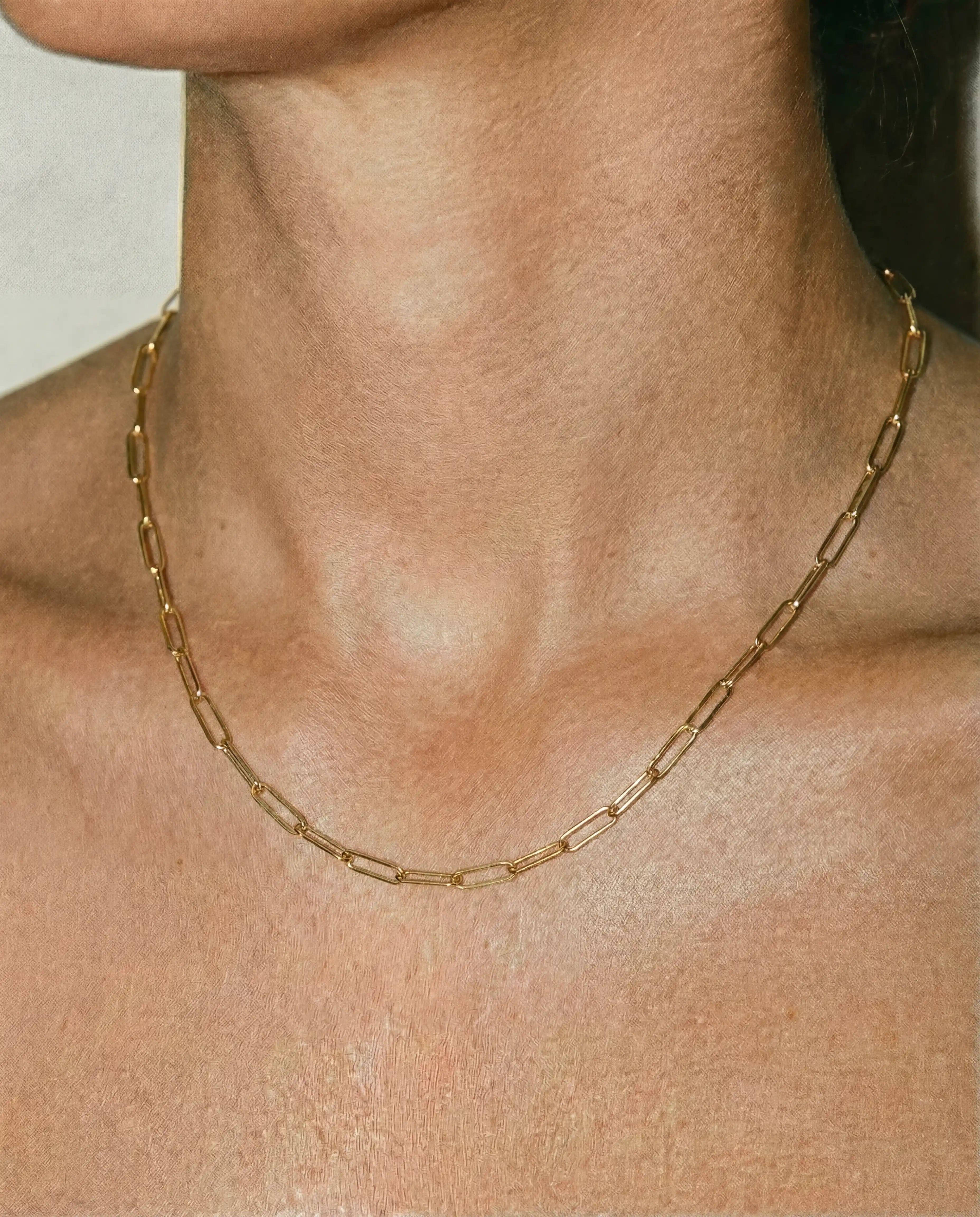 Large Paperclip Chain Necklace