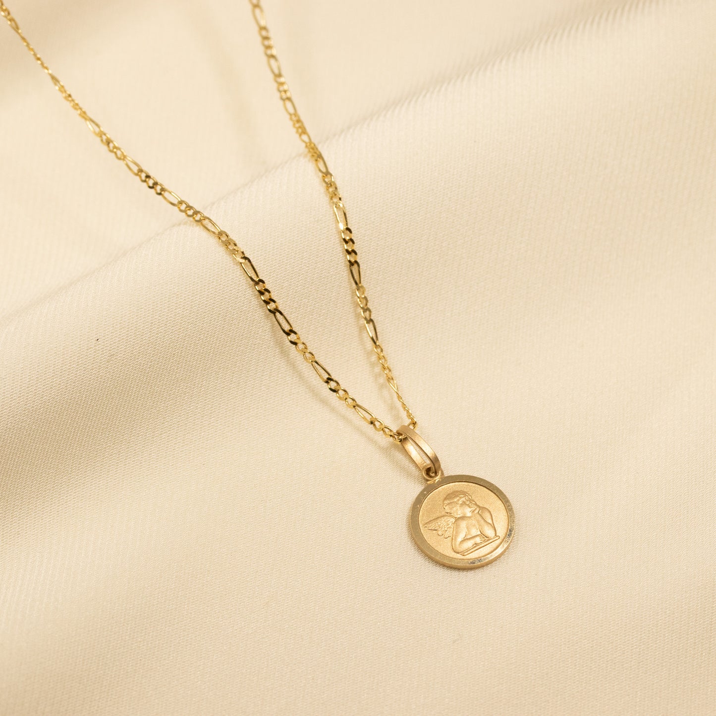 Angel Gold Coin Necklace