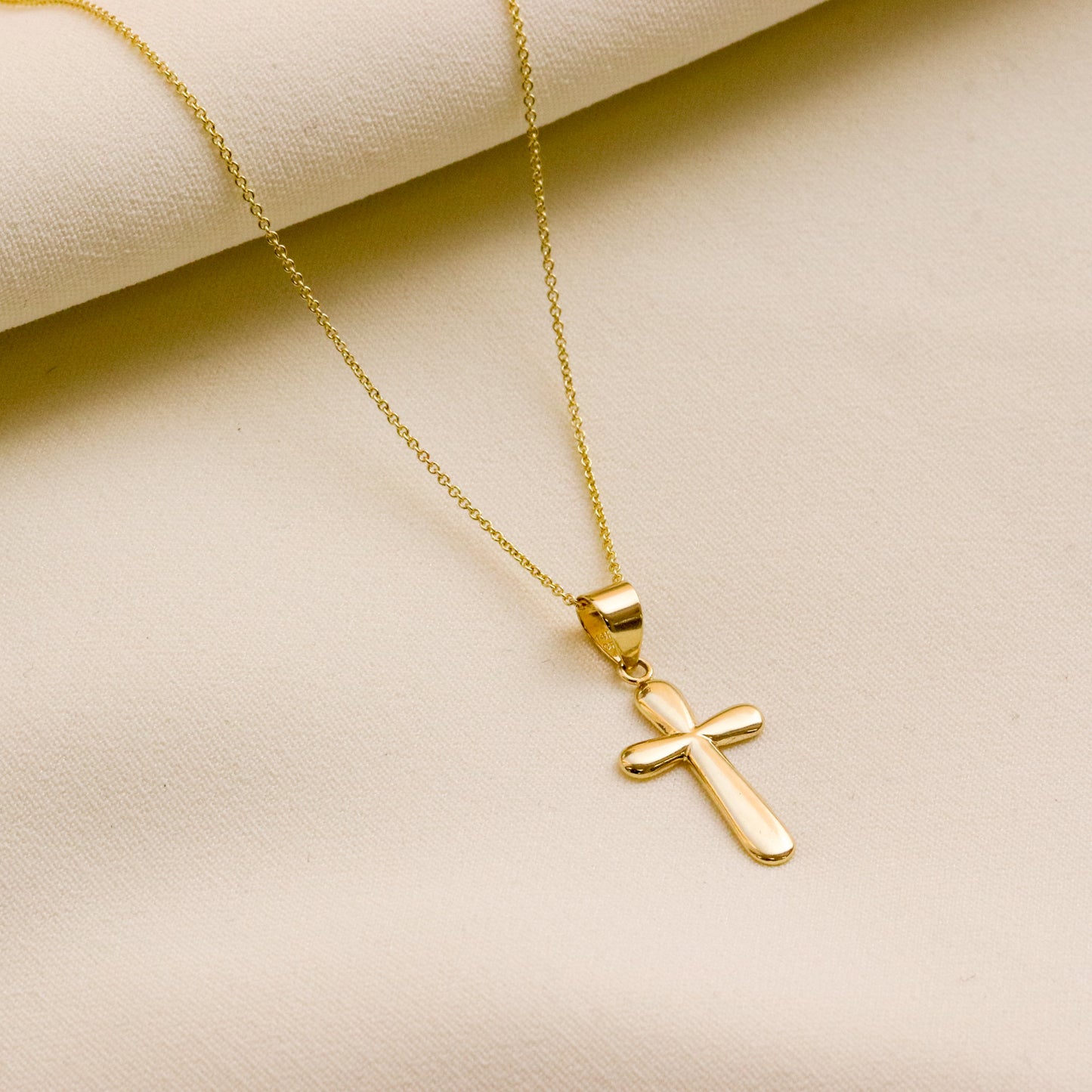 Bubble Cross Necklace