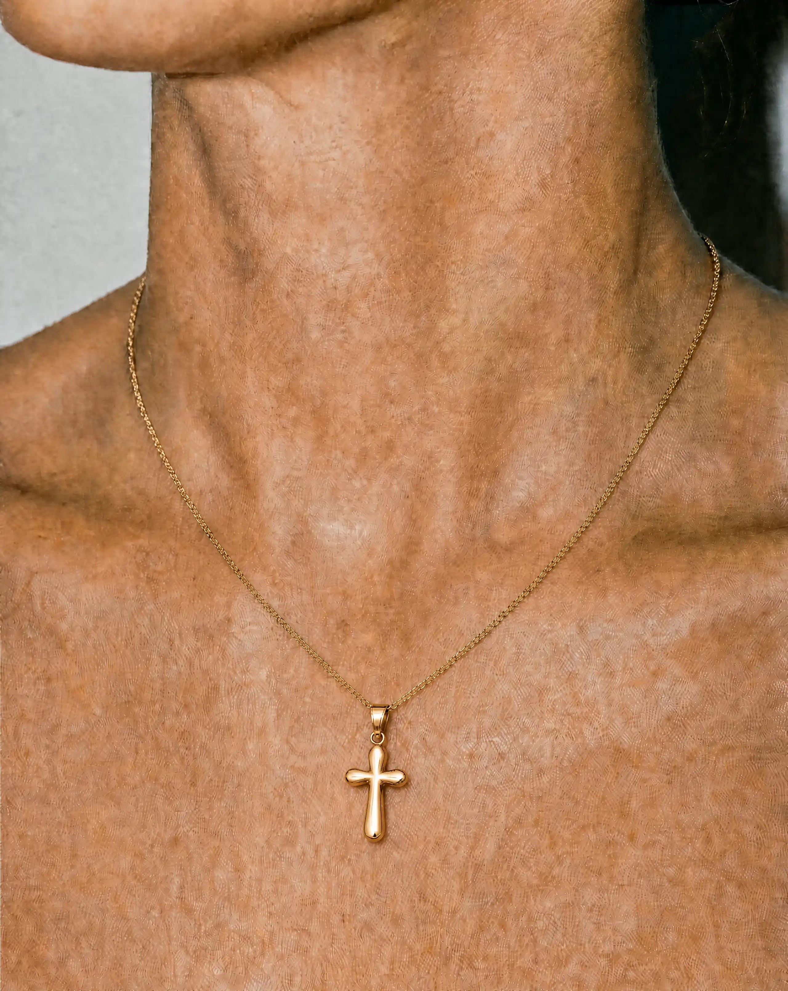 Bubble Cross Necklace