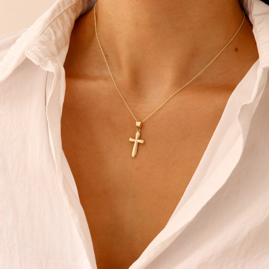 Bubble Cross Necklace