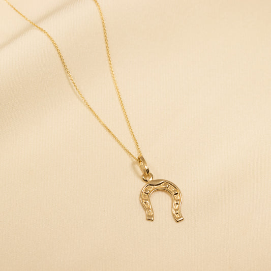 Golden Horseshoe Necklace