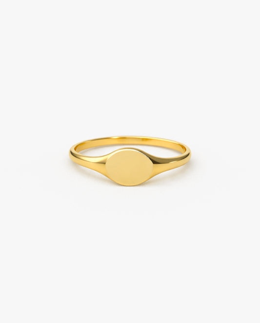 Round Signet Ring