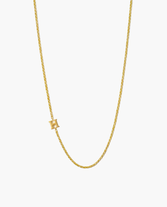 Sideways Initial Necklace