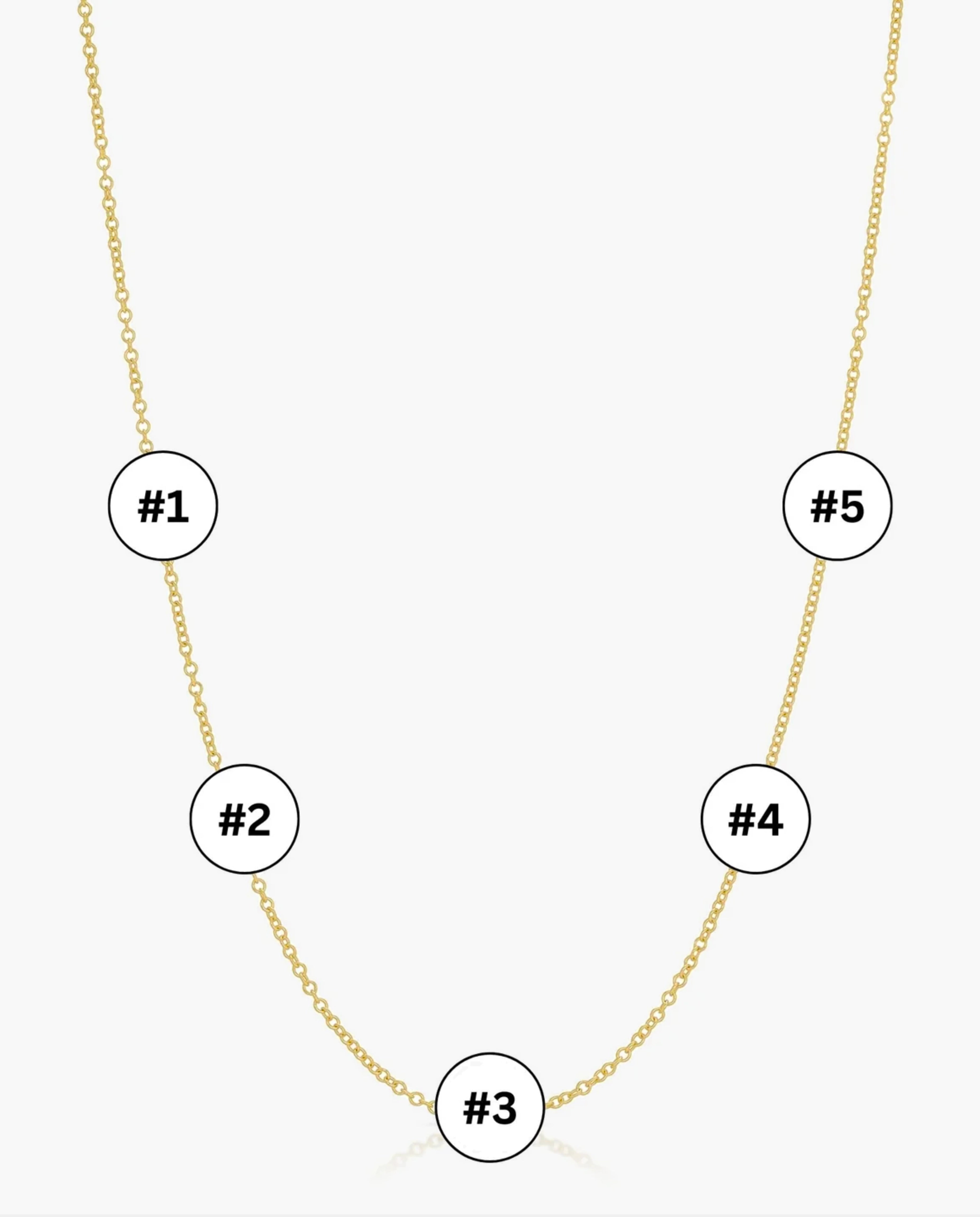 Sideways Initial Necklace
