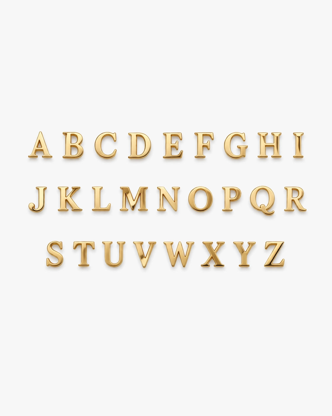 Sideways Initial Necklace