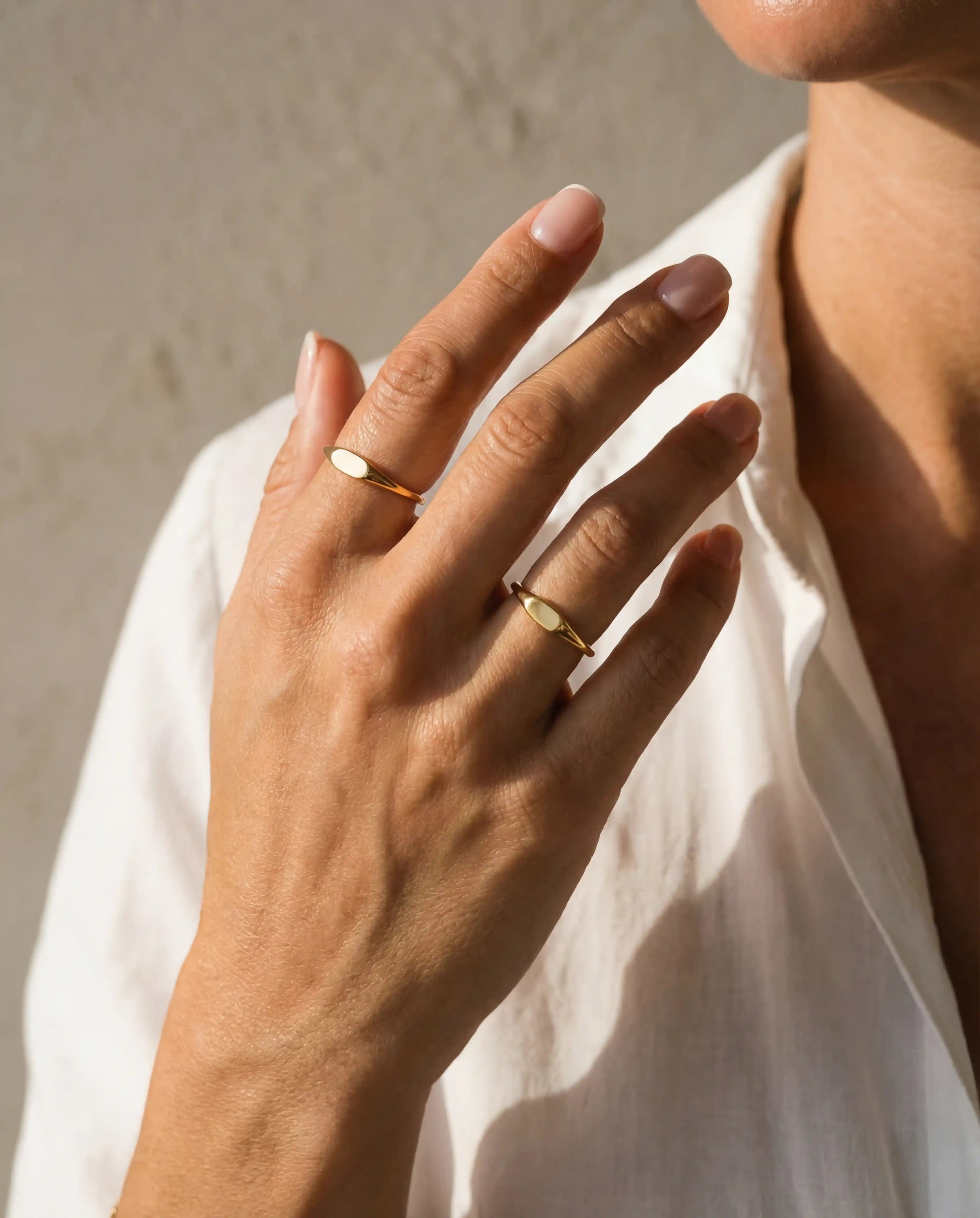 Matching Signet Ring Set