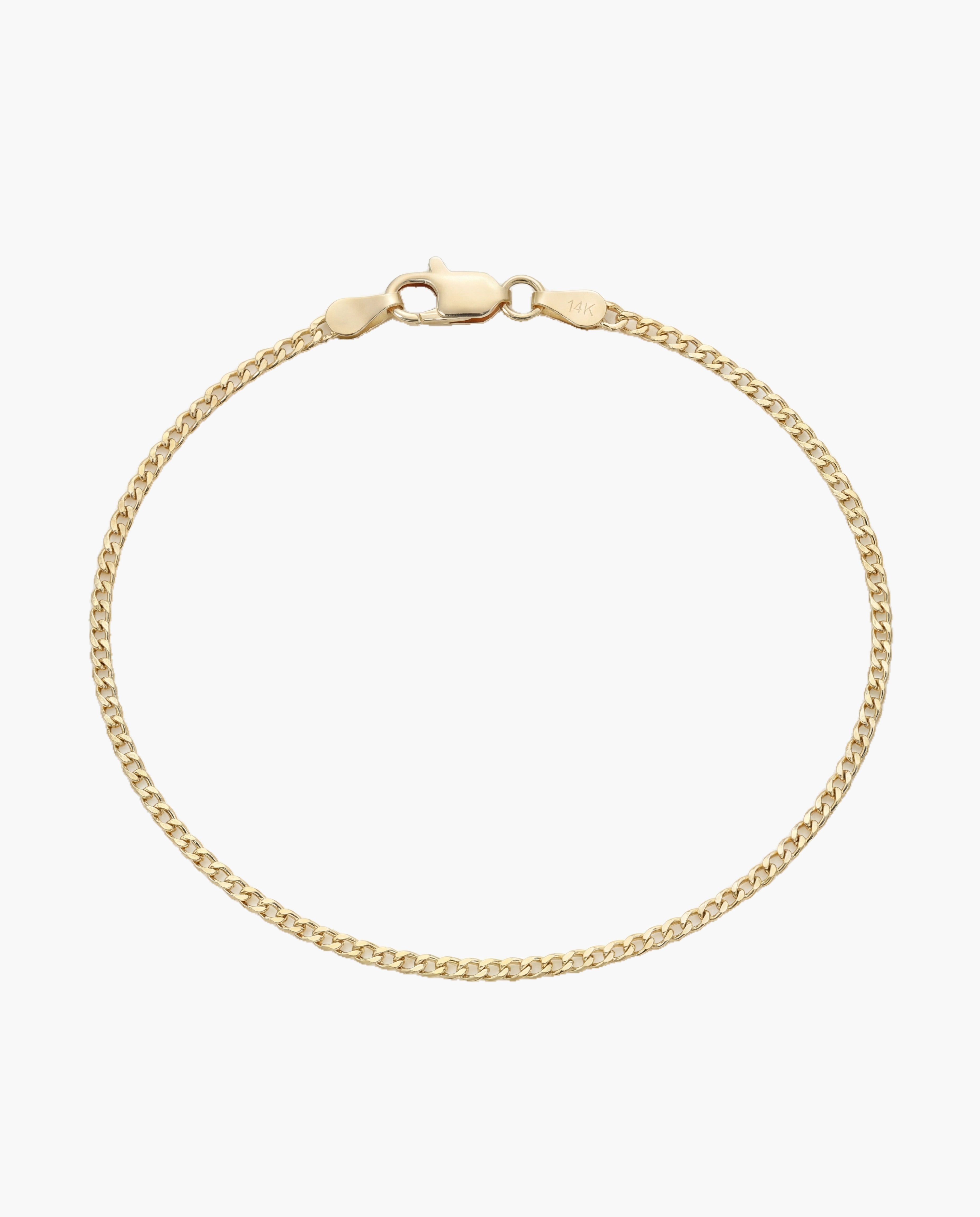 Thin Curb Link Bracelet