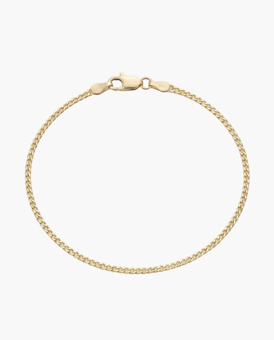 Thin Curb Link Bracelet
