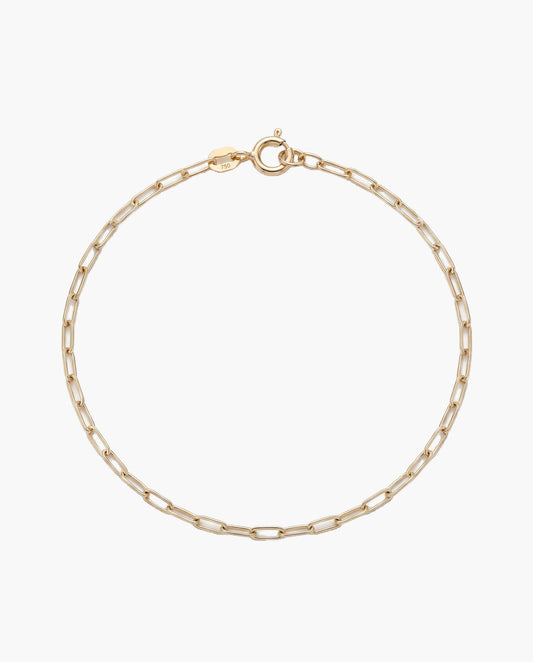 Thin Paperclip Anklet