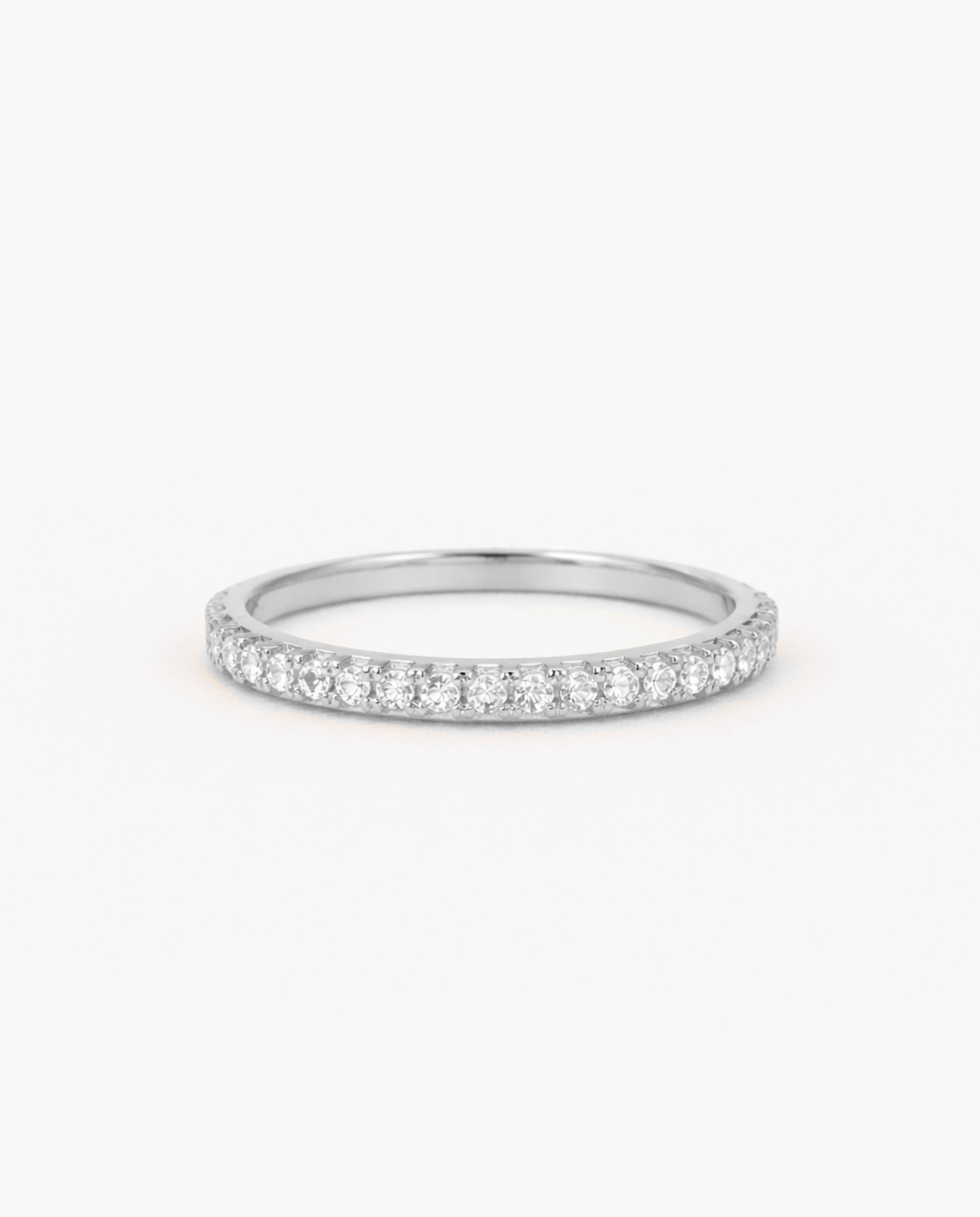 14K White Gold Pavé Ring
