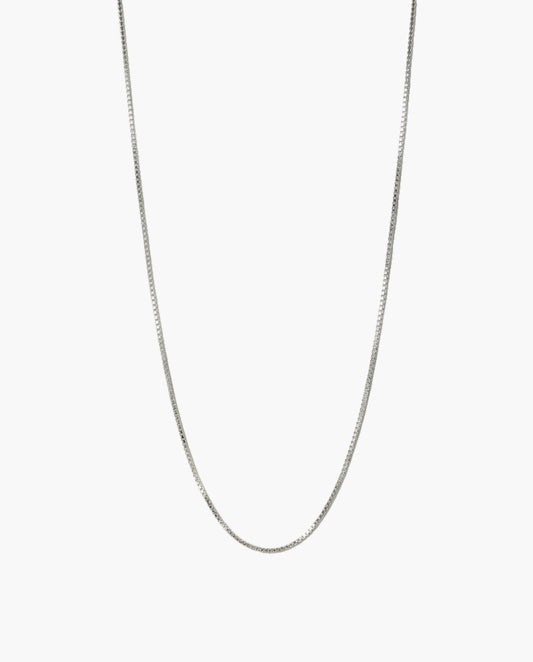 White Gold Box Chain