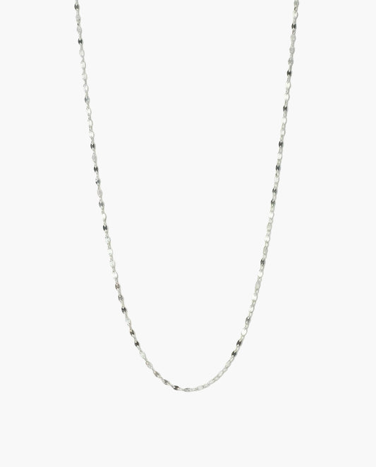 White Gold Glitter Chain