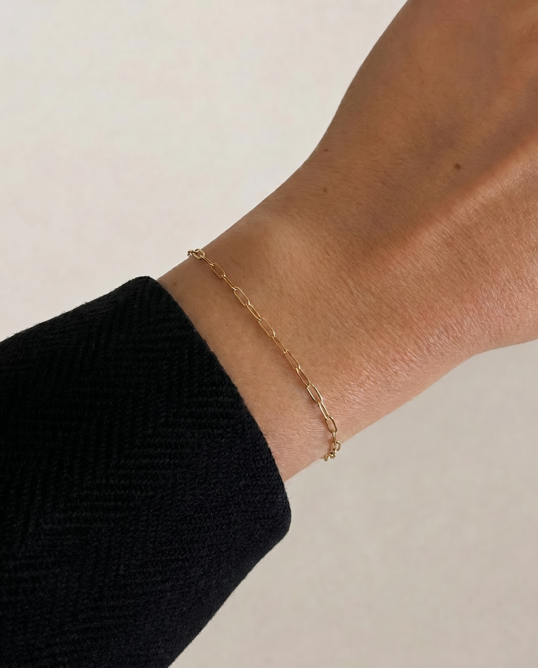 Dainty Paperclip Bracelet