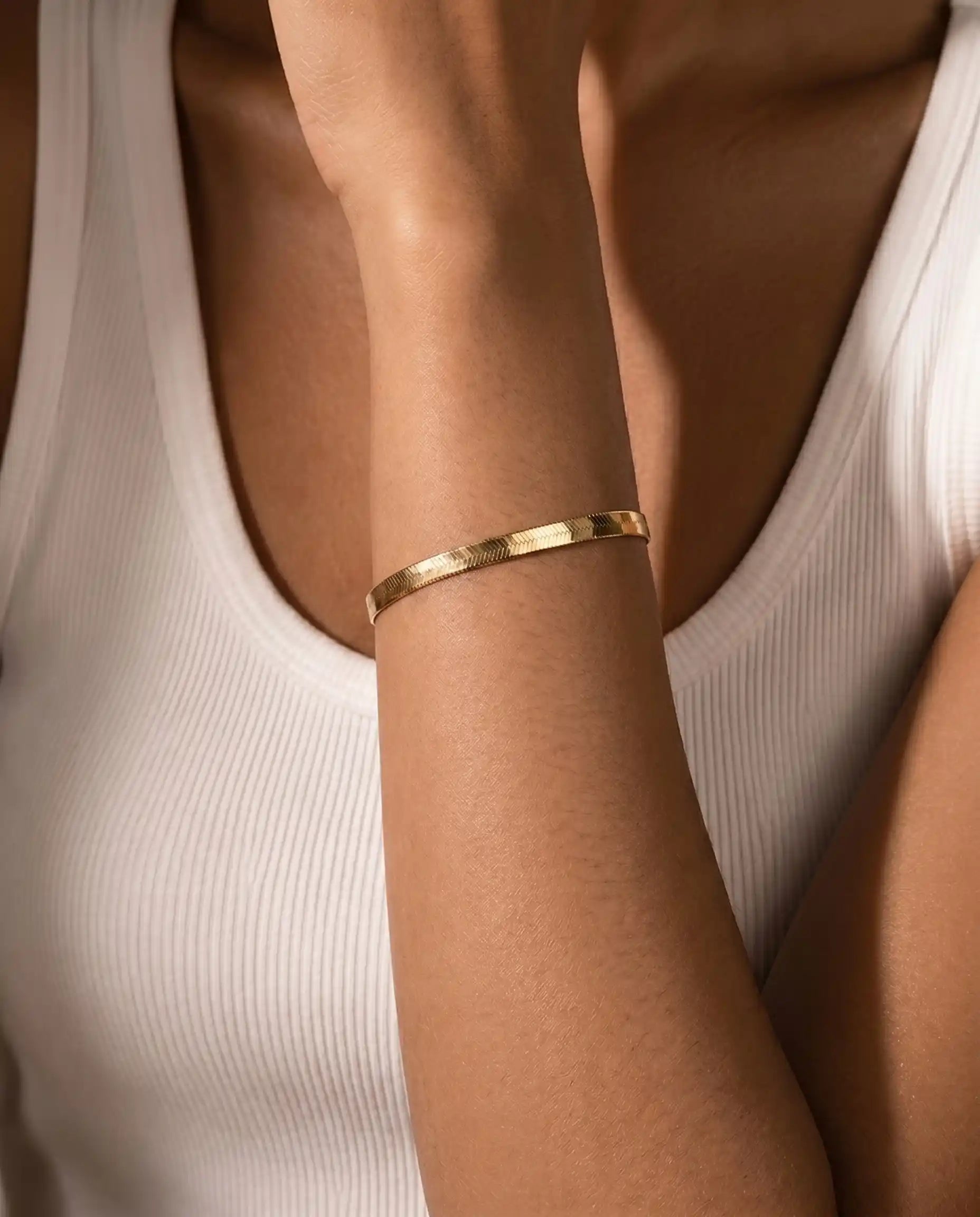 Bold Herringbone Bracelet