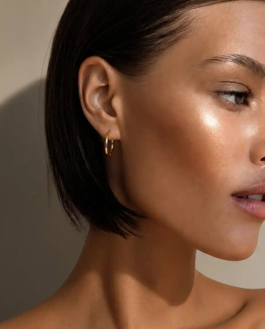 15mm Basic Hoop Earrings