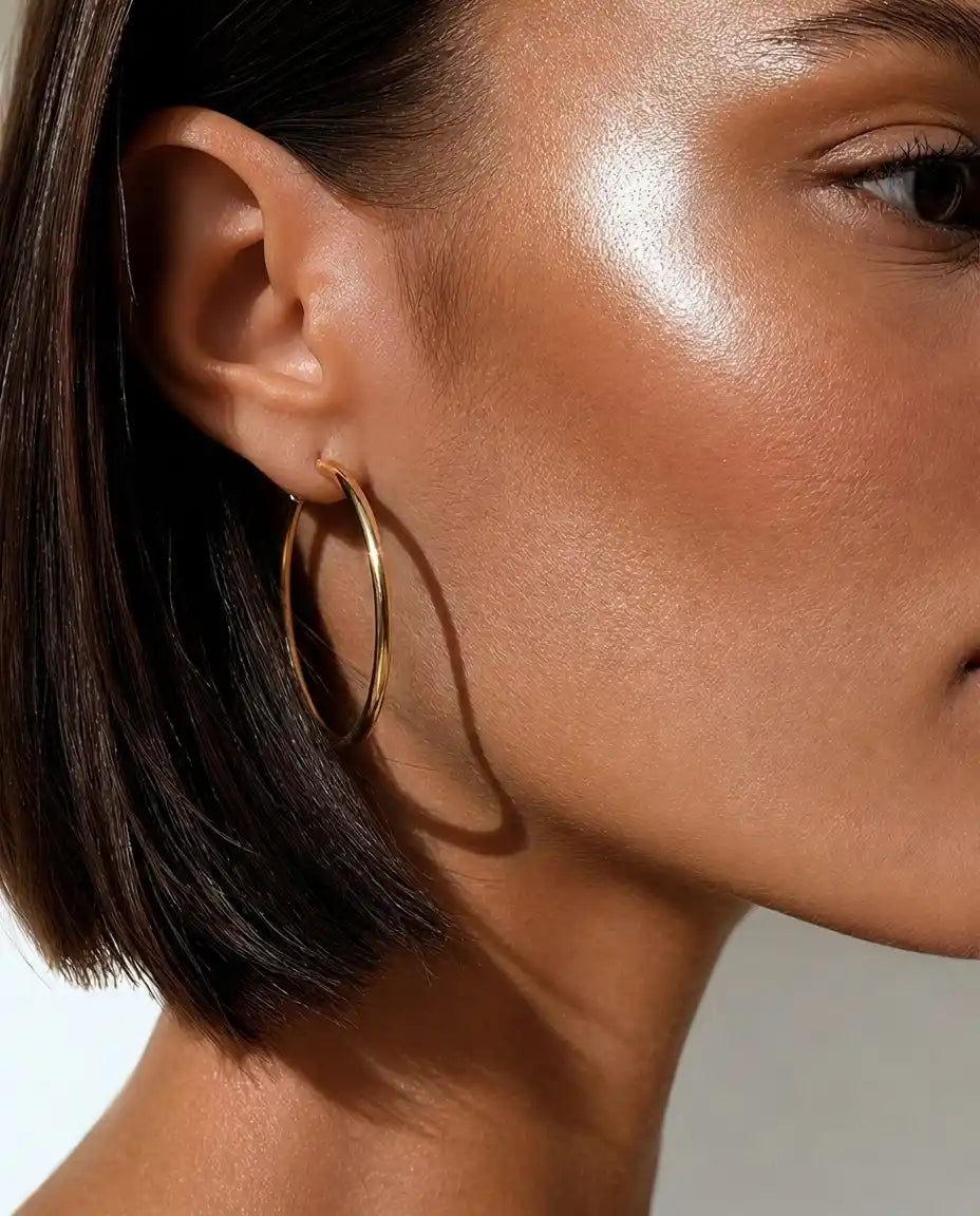 40mm Basic Hoop Earrings