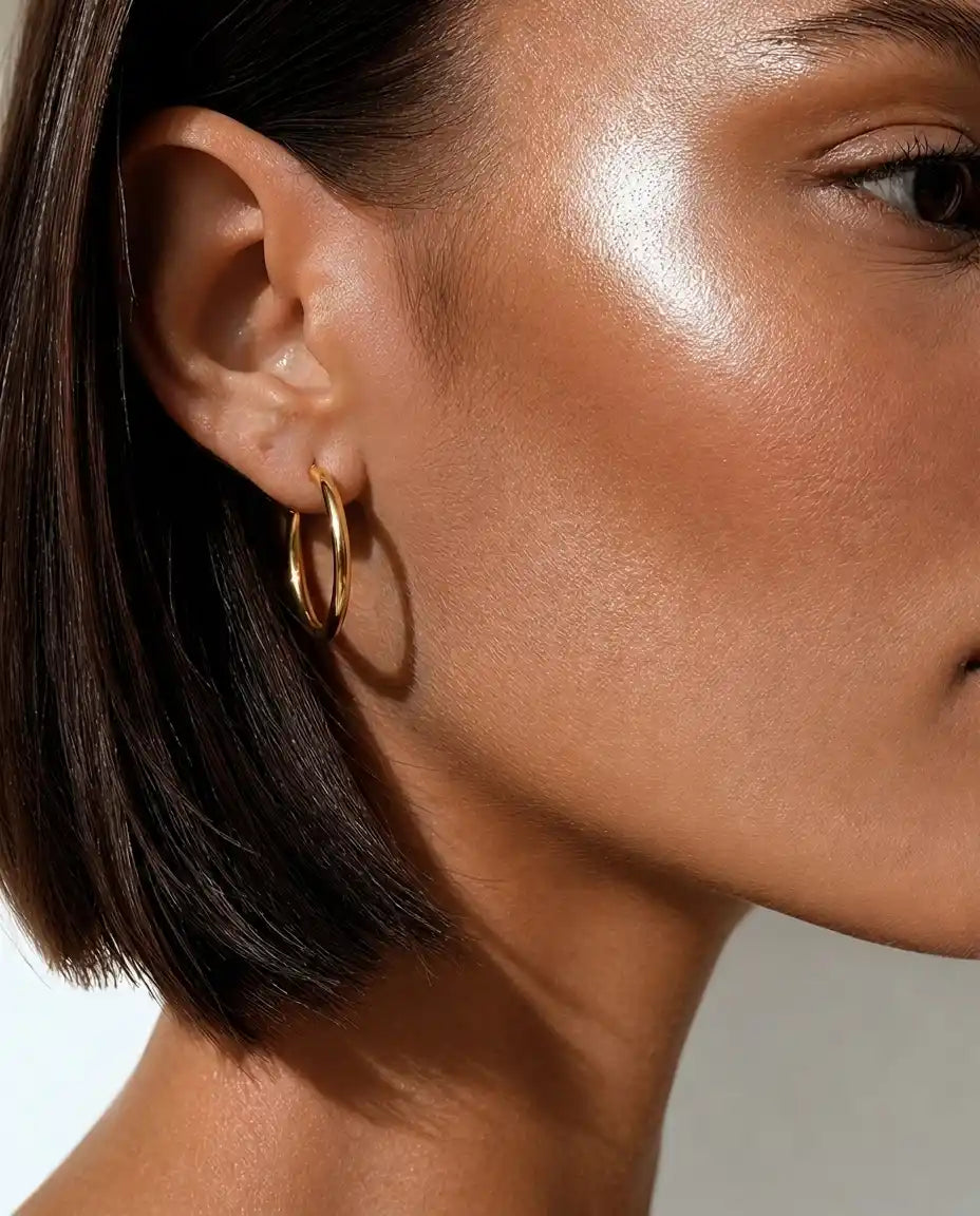 25mm Bold Hoop Earrings