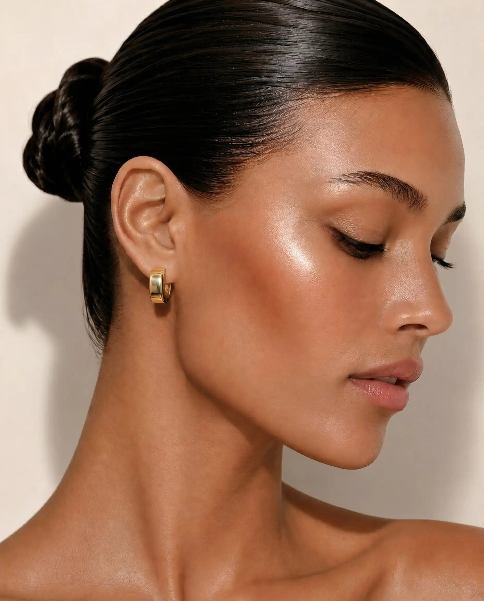 Bold Square Huggie Earrings