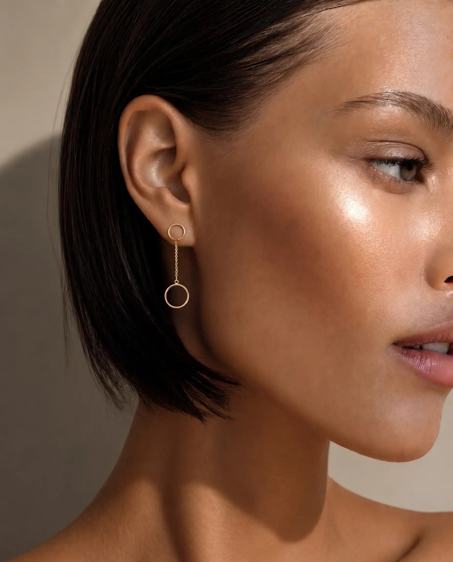Circle Dangle Earrings