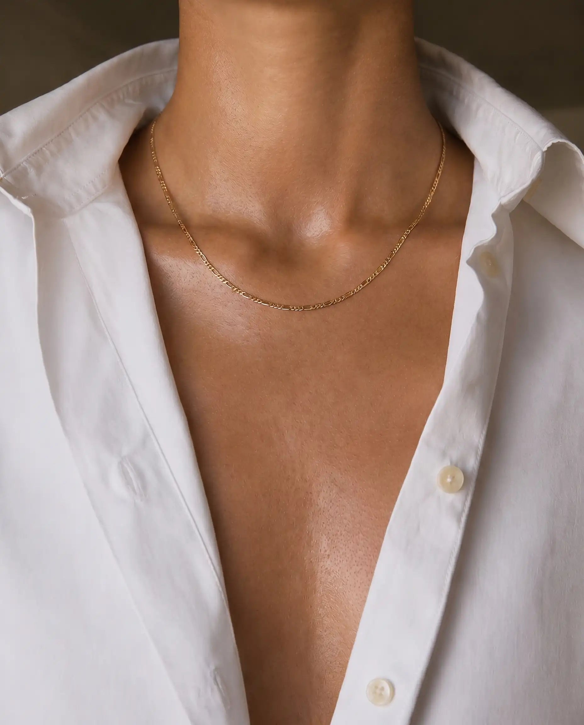 2mm Figaro Chain Necklace