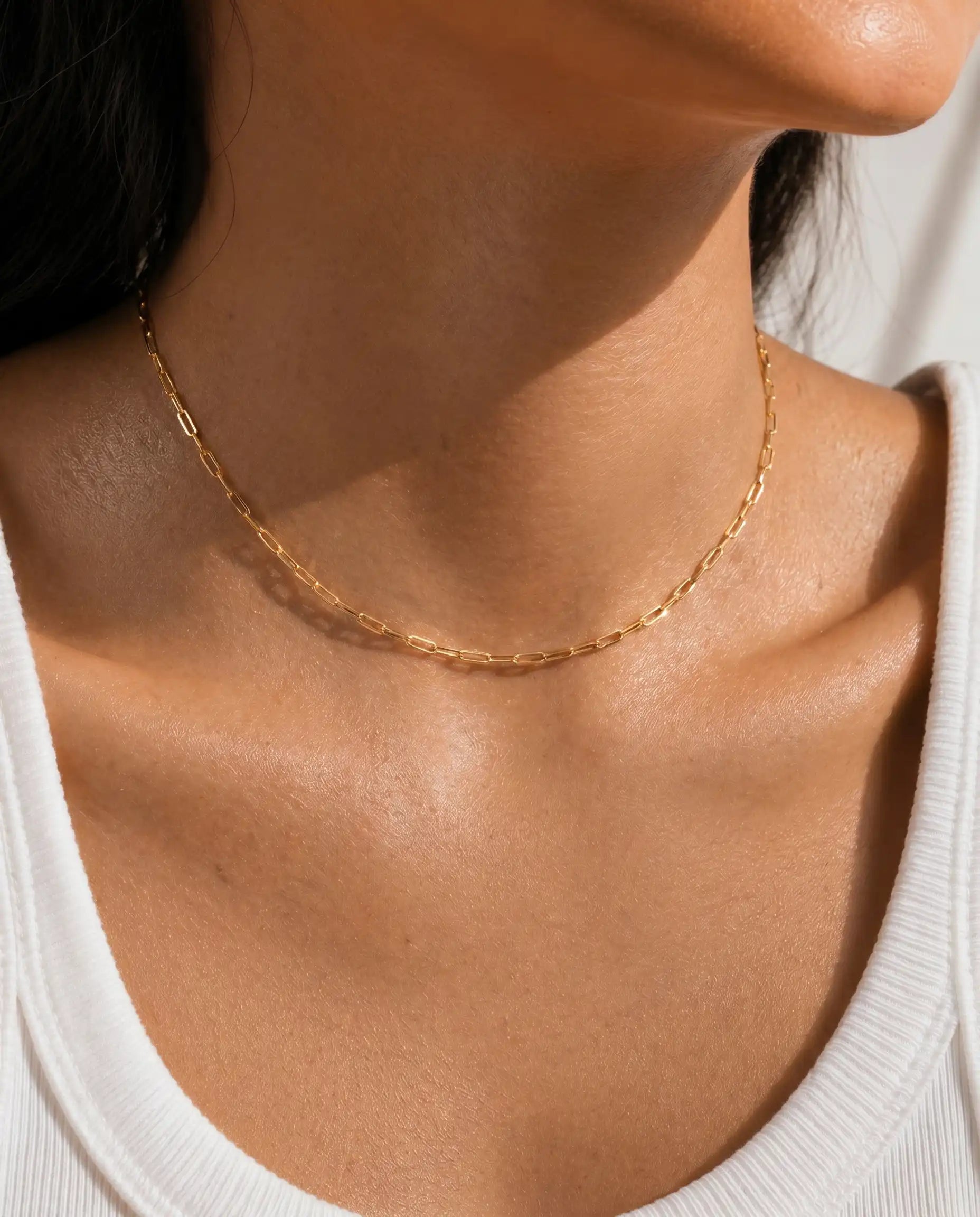 3mm Paperclip Chain Necklace
