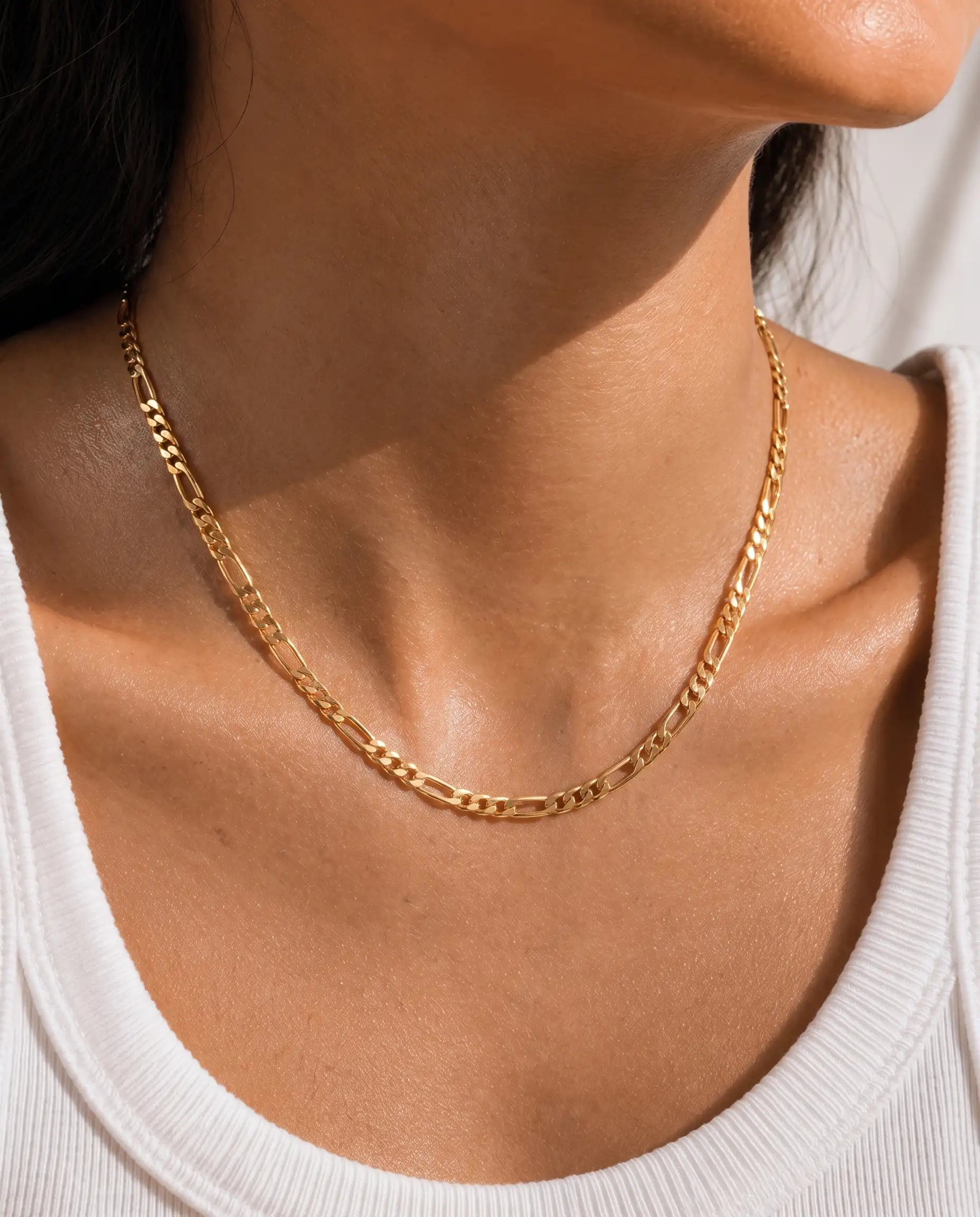 4mm Figaro Chain Necklace