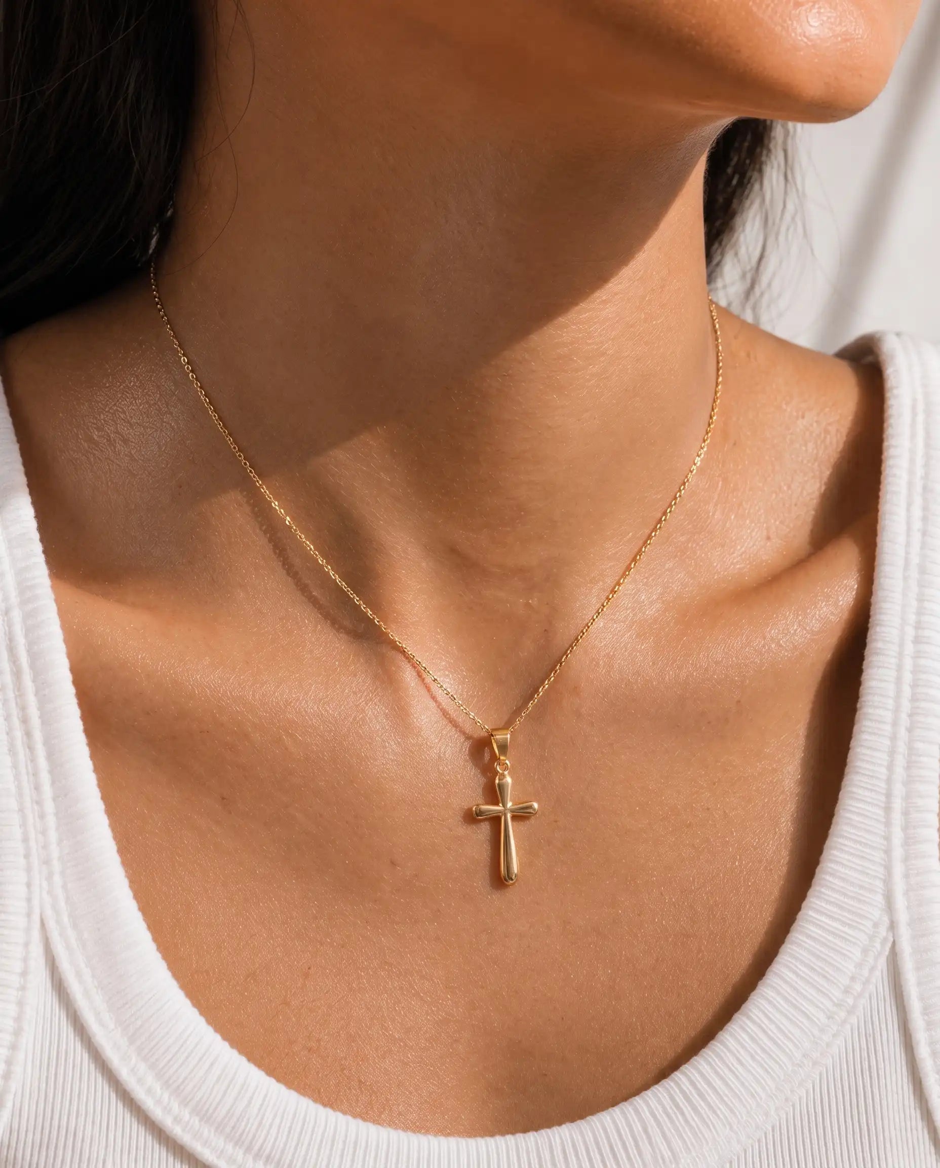 Bubble Cross Necklace
