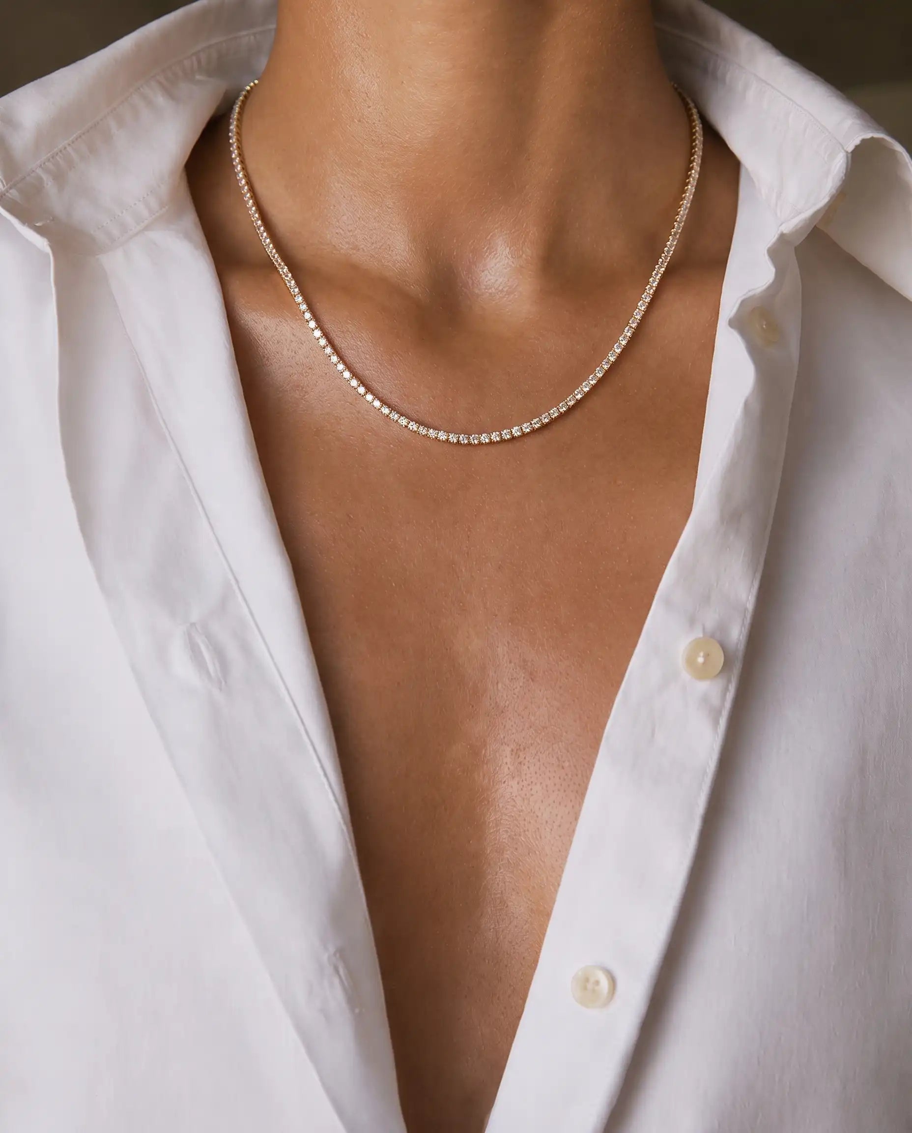Diamond Tennis Necklace 6 Carat