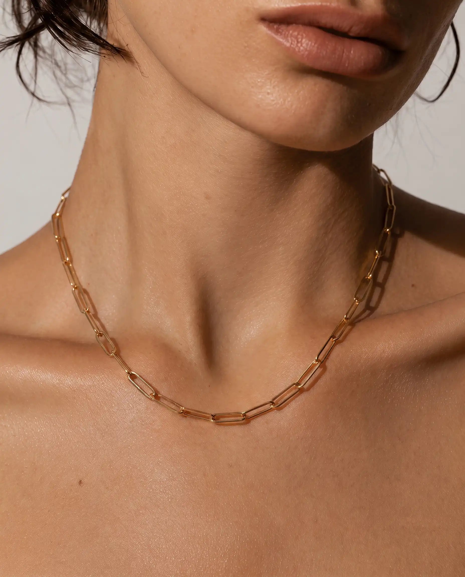 Large Paperclip Chain Necklace