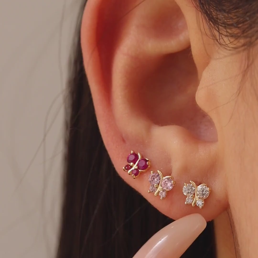 Baby Butterfly Stud Earrings