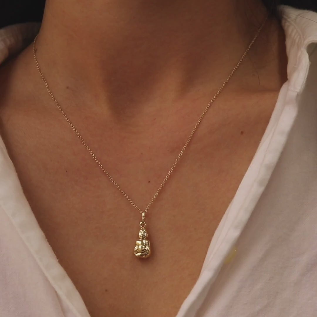 Golden Buddha Necklace