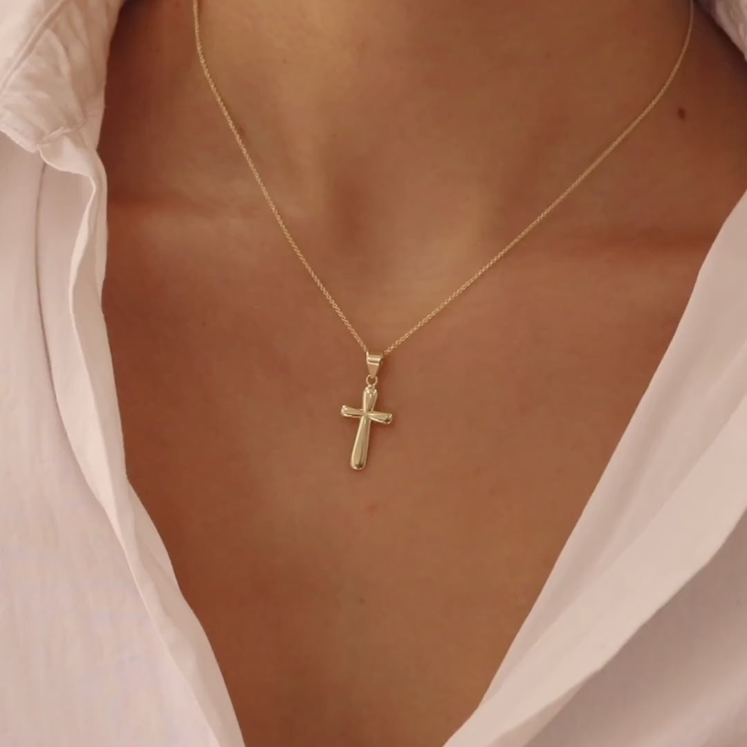Bubble Cross Necklace