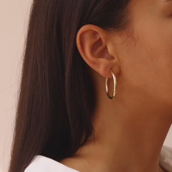 25mm Bold Hoop Earrings