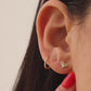 Sparkle Heart Stud Earrings