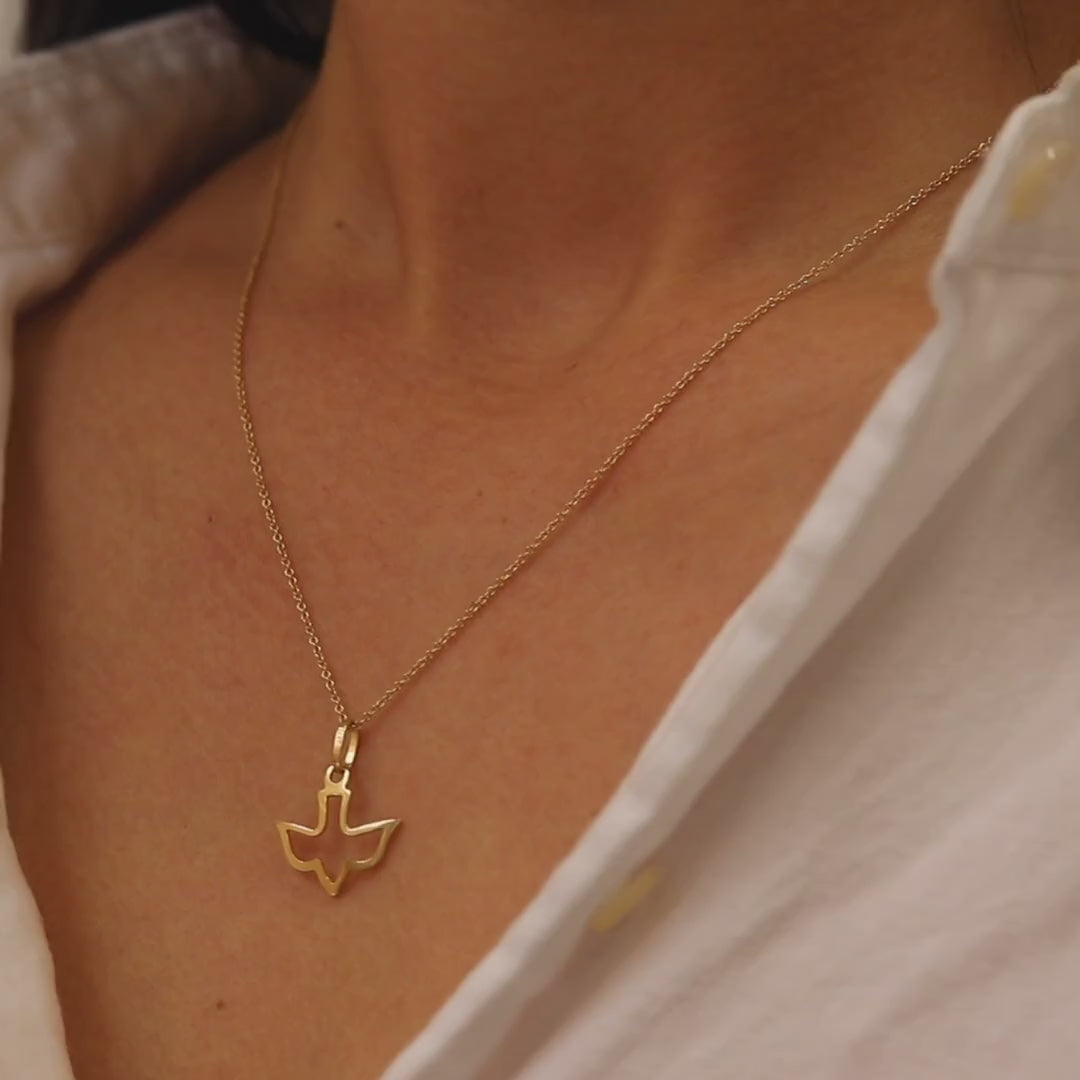 Dove Outline Necklace