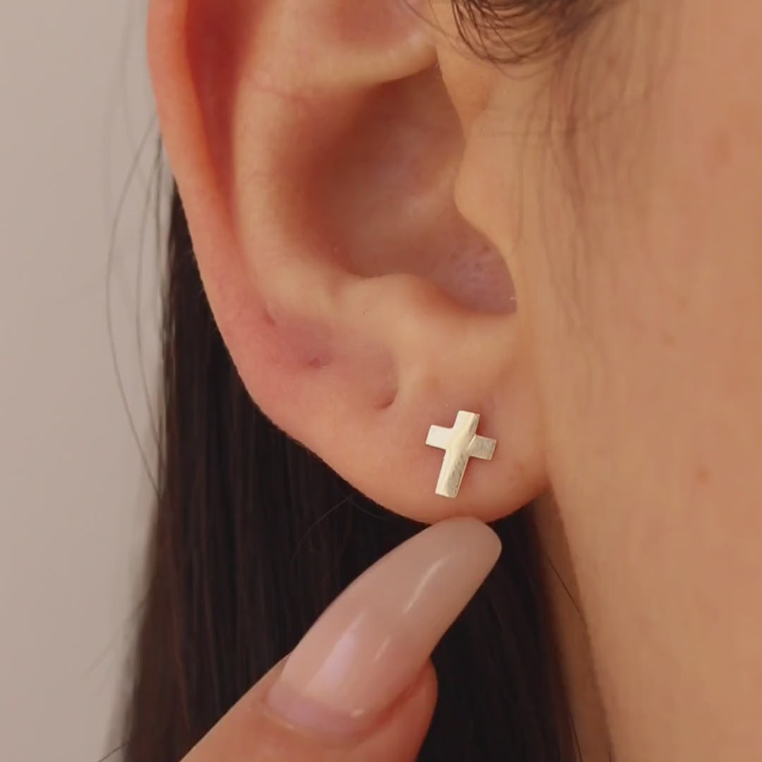 Cross Stud Earrings