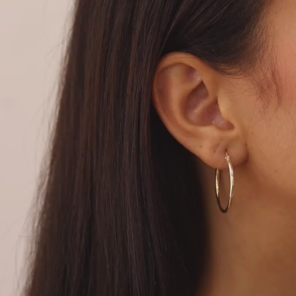 25mm Basic Hoop Earrings