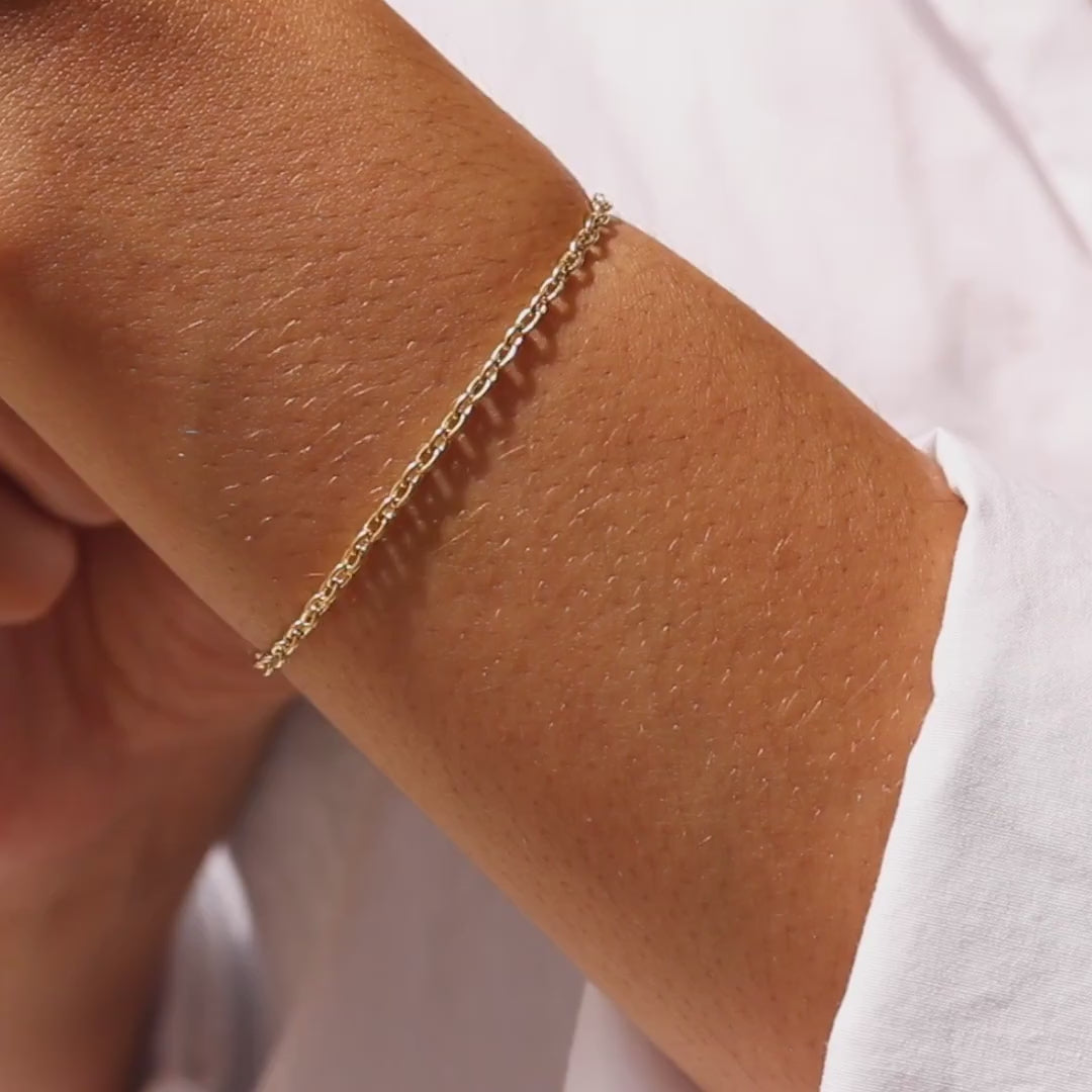 Dainty Rolo Chain Bracelet