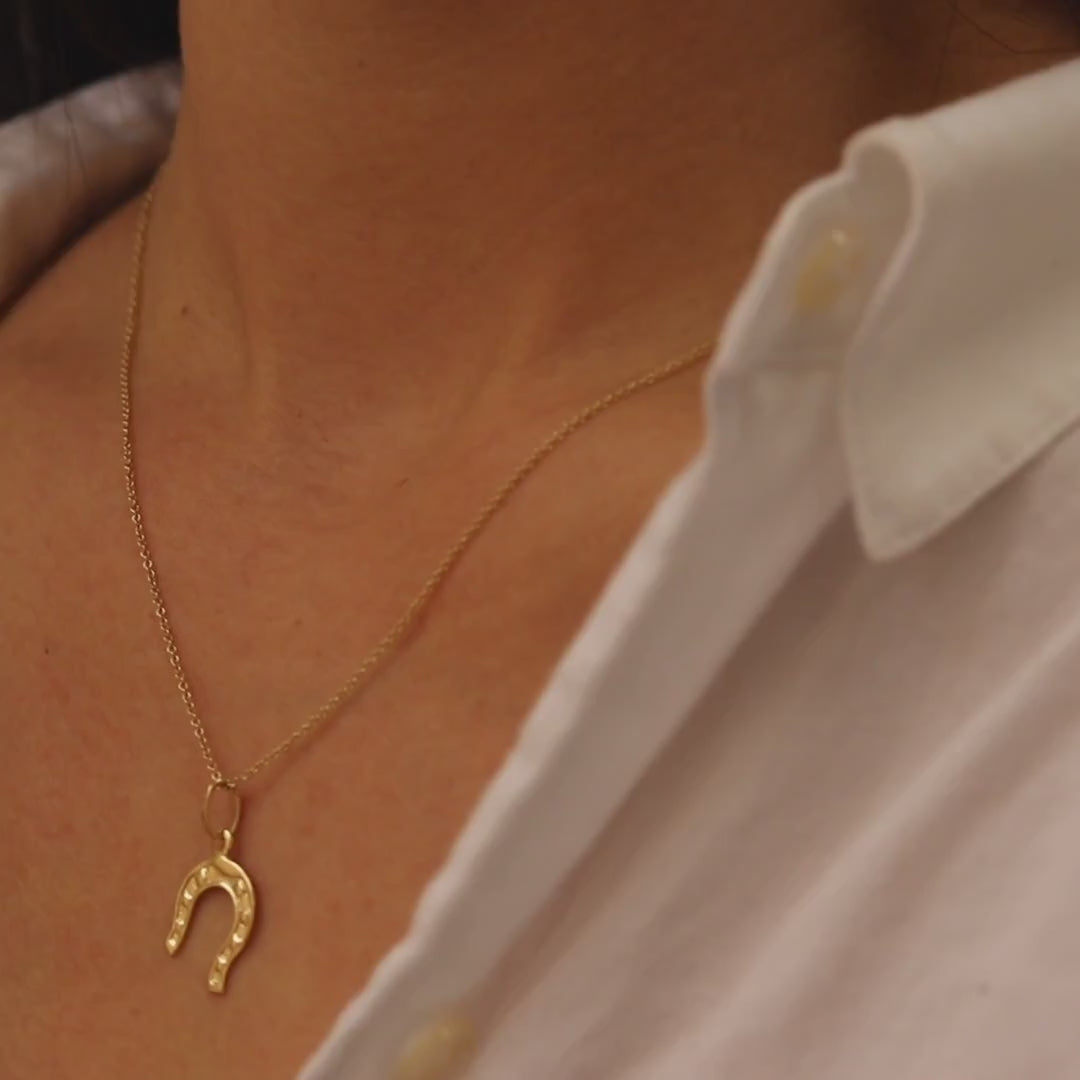 Golden Horseshoe Necklace