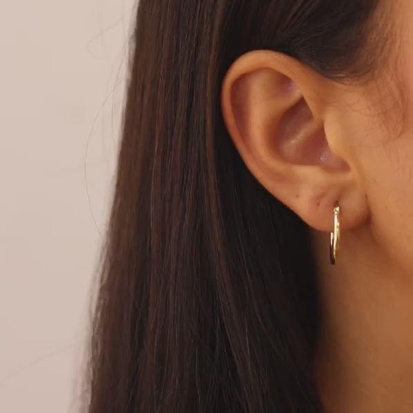 15mm Basic Hoop Earrings