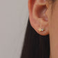 Double Star CZ Stud Earrings
