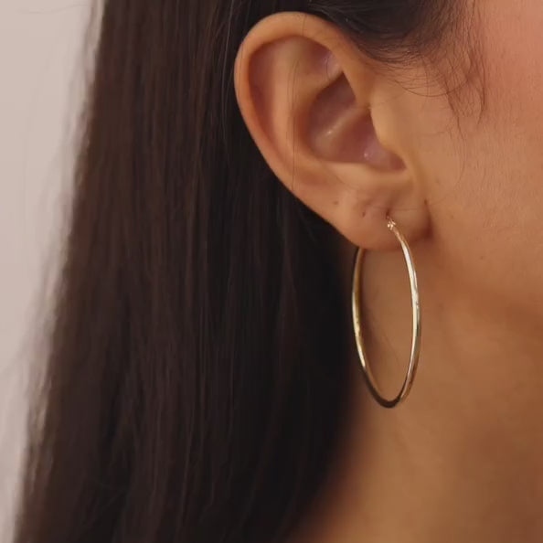 40mm Basic Hoop Earrings