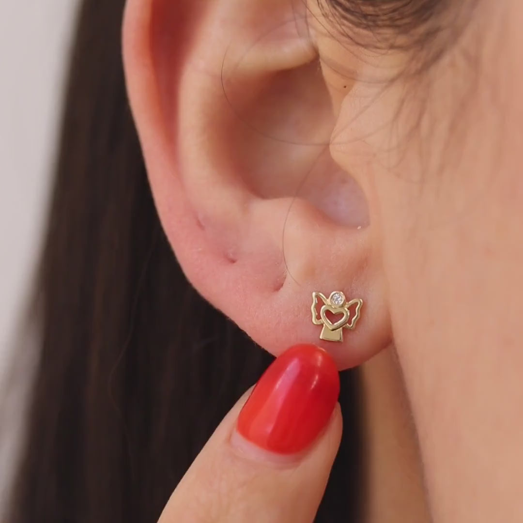 Angel Stud Earrings
