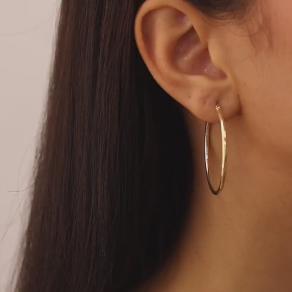 35mm Basic Hoop Earrings