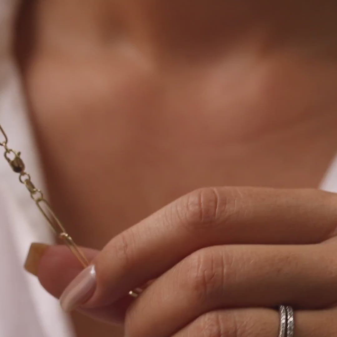 Large Paperclip Chain Necklace